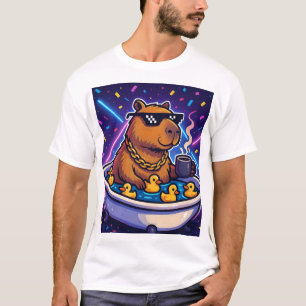 Coole Capybara-Badewannen-Party T-Shirt