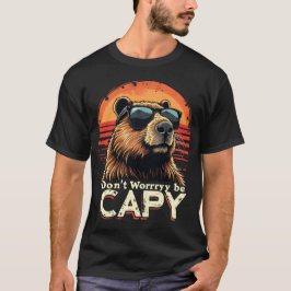 Coole Capybara Keine Sorge, Capy Funny Sonnenbrill T-Shirt