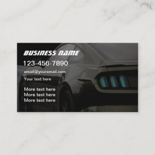 Coole Car Theme Business Cards Visitenkarte