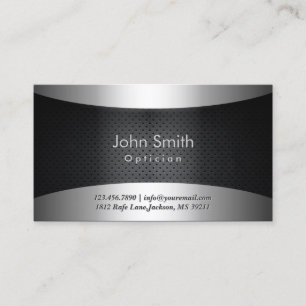 Coole Carbon Black Optician Business Card Visitenkarte