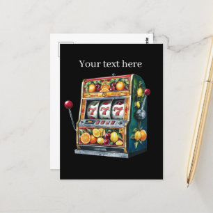 Coole Casino-Liebhaber Postkarte