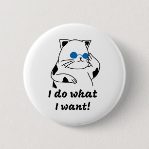 COOLE CAT BUTTON