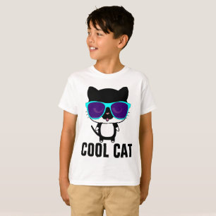 COOLE CAT Funny Kids Boys T - Shirt