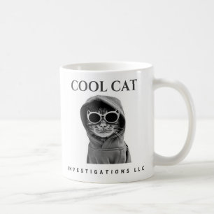 Coole Cat Investigations LLC Tasse (schwarz/weiß)