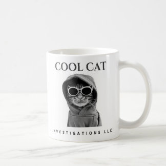 Coole Cat Investigations LLC Tasse (schwarz/weiß)