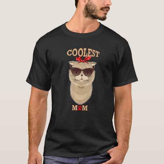 Coole CAT-Mama I Schottische Katzenkatze Mama I Sc T-Shirt (Vorderseite)