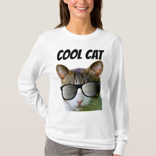 COOLE CAT-SUNGLAASES-T - Shirt