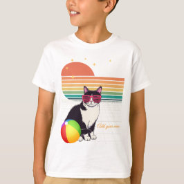 Coole Cat Vibes bei Sonnenuntergang T-Shirt