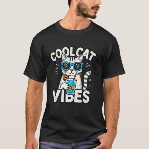 Coole Cat Vibes, eine schicke, modische Katze Trop T-Shirt