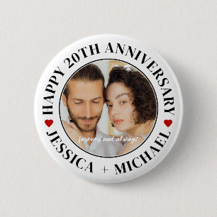 Coole Chic Frohe Geburtstag Benutzerdefiniertes Fo Button