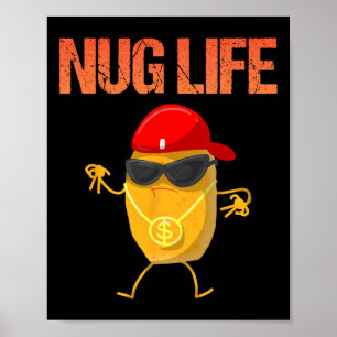 Coole Chicken Nugget Kunst Für Jungen Kinder Chick Poster