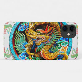 Coole chinesische farbige Drachenfarbe lotus Blume Case-Mate iPhone Hülle