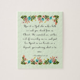 Coole christliche Kunst - 2 Korinther-1:21 - 22 Puzzle