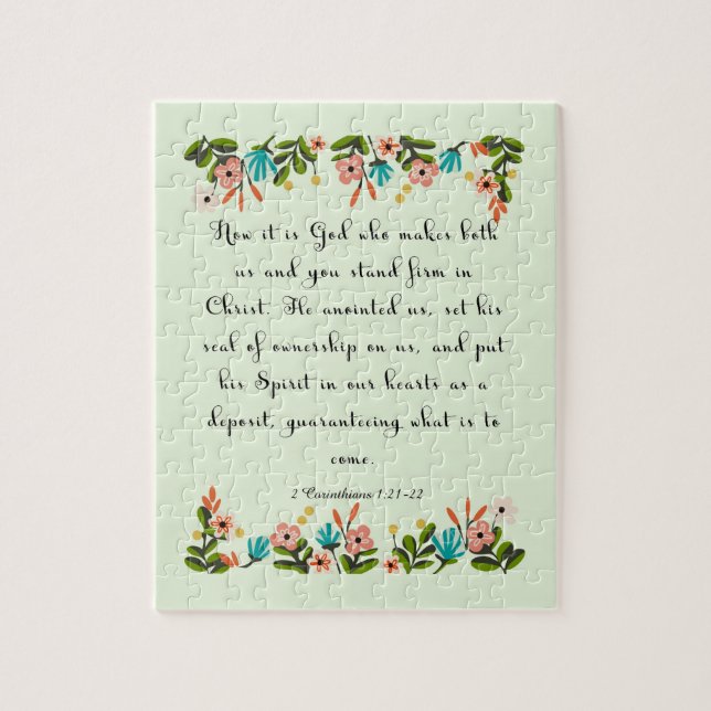 Coole christliche Kunst - 2 Korinther-1:21 - 22 Puzzle (Vertikal)