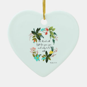 Coole christliche Kunst - Exodus-14:14 Keramikornament