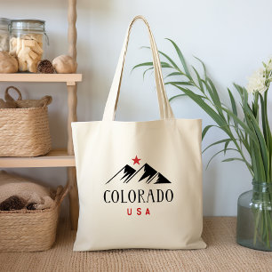 Coole Colorado USA Berge mit Sternenlicht-Farbe Tragetasche