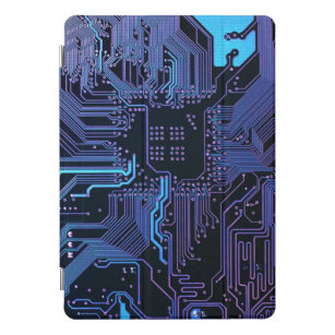 Coole Computerplatine blau iPad Pro Cover