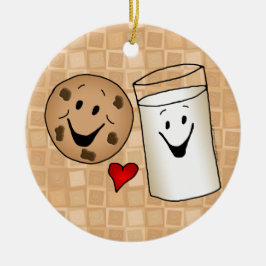 Coole Cookies und Milk Friends Cartoon Keramik Ornament