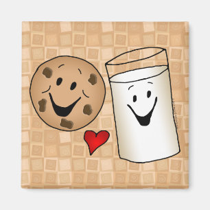 Coole Cookies und Milk Friends Cartoon Magnet