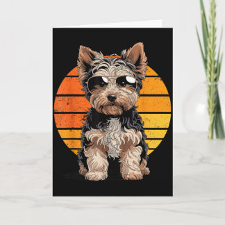Coole coole Yorkipoo-Mutter-Vater-Geschenk-vintage Karte