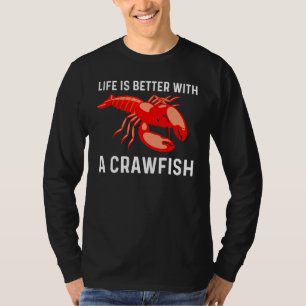 Coole Crawfish Kunst für Männer Hummer Crawdad Bo T-Shirt