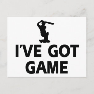 coole Cricket-Designs Postkarte