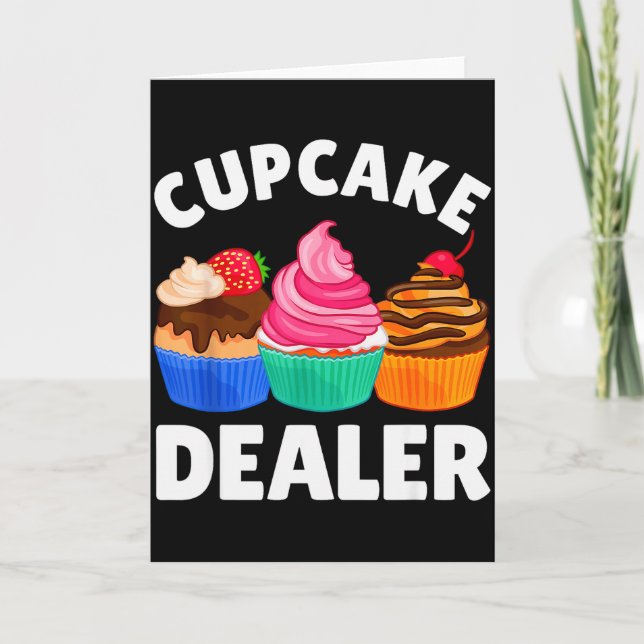 Coole Cupcake-Kostüme für Männer Frauen Backen Cup Karte (Vorderseite)