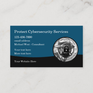 Coole Cybersicherheits-Geschäftsdienste Visitenkarte