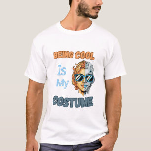 Coole Cyborg-Kostüm-Retro-Halloween-Kunst T-Shirt