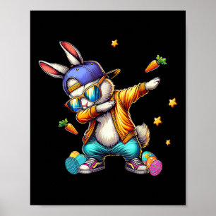 Coole Dab Bunny Osterfest Kindermädchen Poster