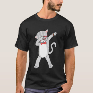 Coole Dabbing-Katze, lustige Katzen im Stil T-Shirt