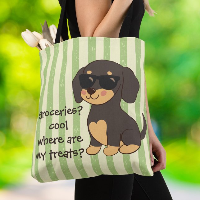 Coole Dachshund-Sonnenbrille grüner Streifen (Von Creator hochgeladen)