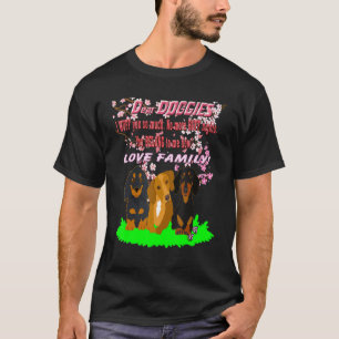 Coole Dackel Dackel Dog Letter Liebe Hunde T-Shirt