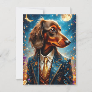 Coole Dackel Postkarte