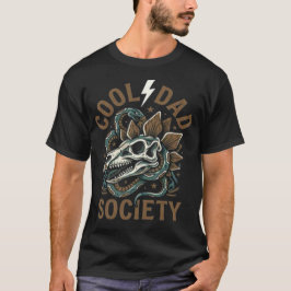 Coole Dad Gesellschaft Dinosaurier Schädel Schlang T-Shirt