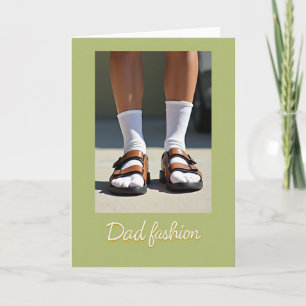Coole Dad Socken und Sandalen Karte