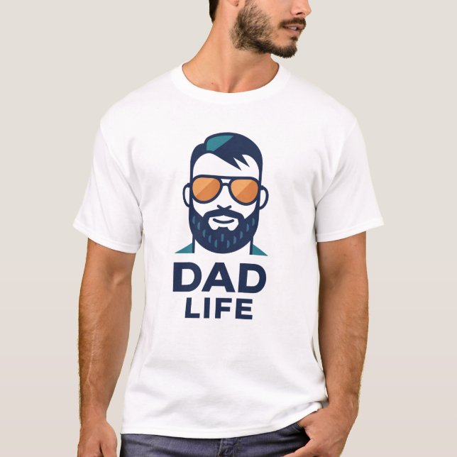 Coole Dad-Sonnenbrille Stil T-Shirt (Vorderseite)