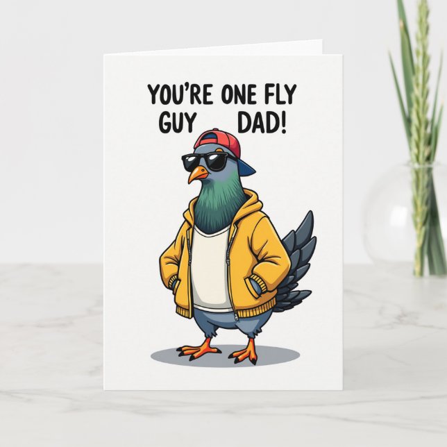 Coole Dad Taube Vatertagskarte Karte (Vorderseite)