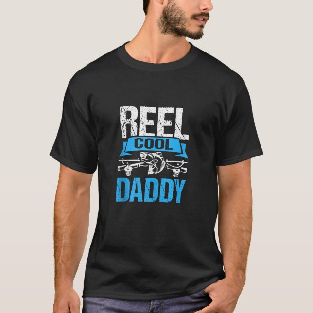 Coole Daddy-Geschenke von Daughter Funny Fishing T-Shirt (Vorderseite)