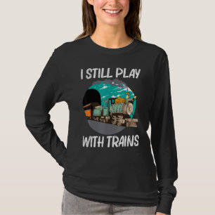 Coole Dampflokomotive für Männer Frauen Eisenbahn T-Shirt