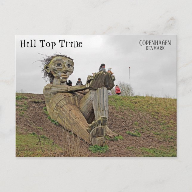 Coole dänische Troll Postkarte! Postkarte (Vorderseite)