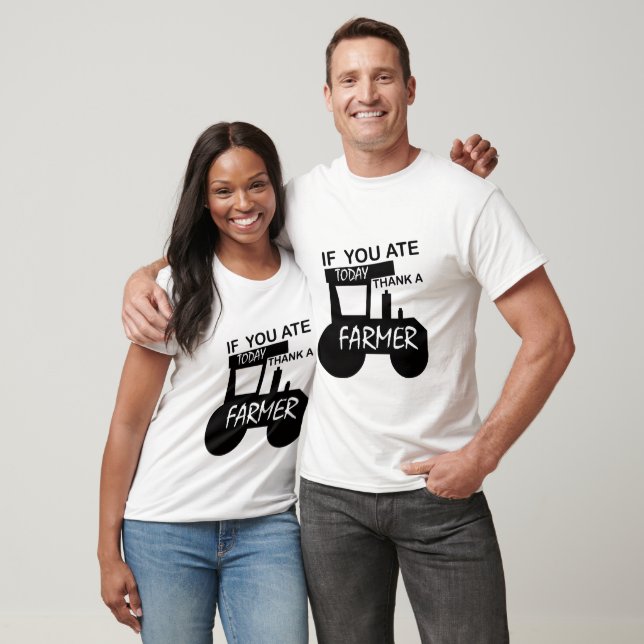 Coole dank Farmer Wortkunst  T-Shirt (Unisex)