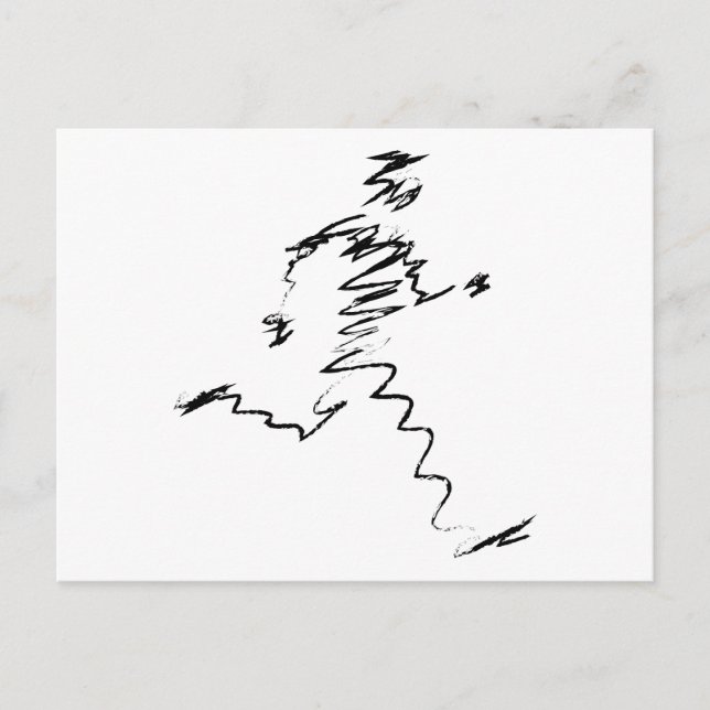 Coole Darstellung Postkarte (Vorderseite)