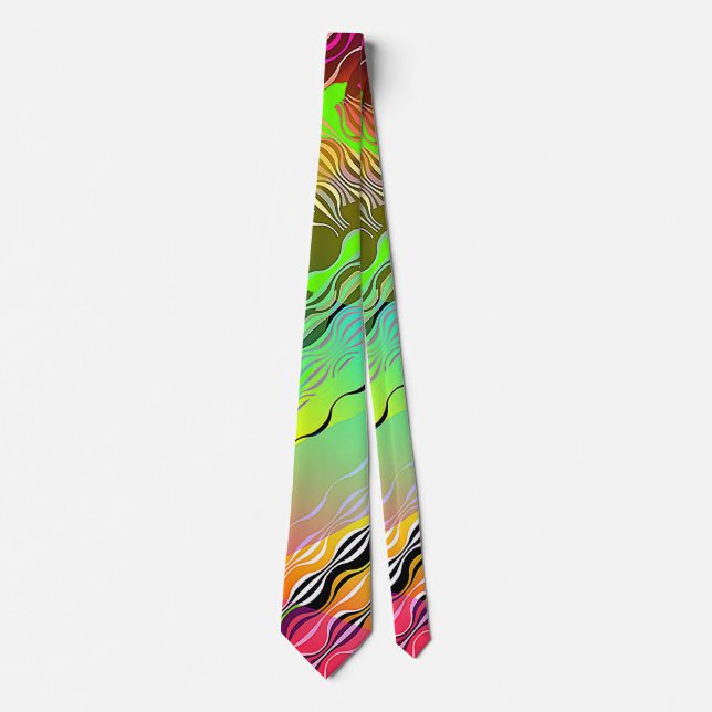 COOLE DEBONAIR-FLOWENDE MULTI FARBE NECKTIE-KRAWAT KRAWATTE (Vorderseite)