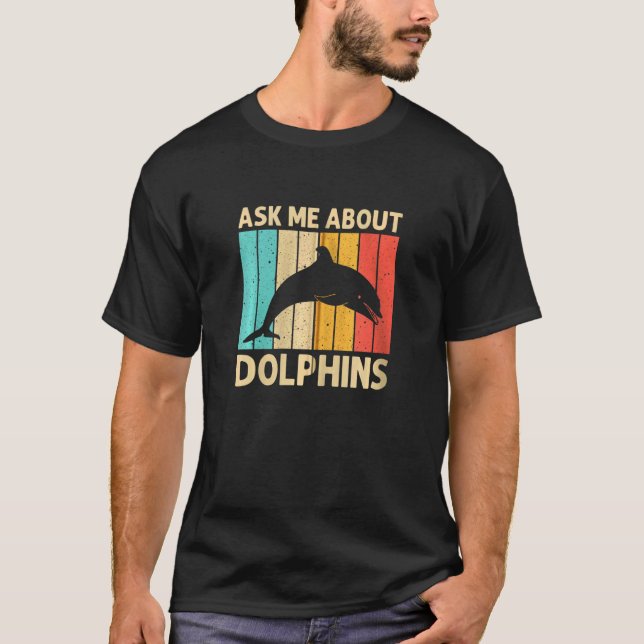 Coole Delphin für Männer Delphine Delphine Beluga  T-Shirt (Vorderseite)