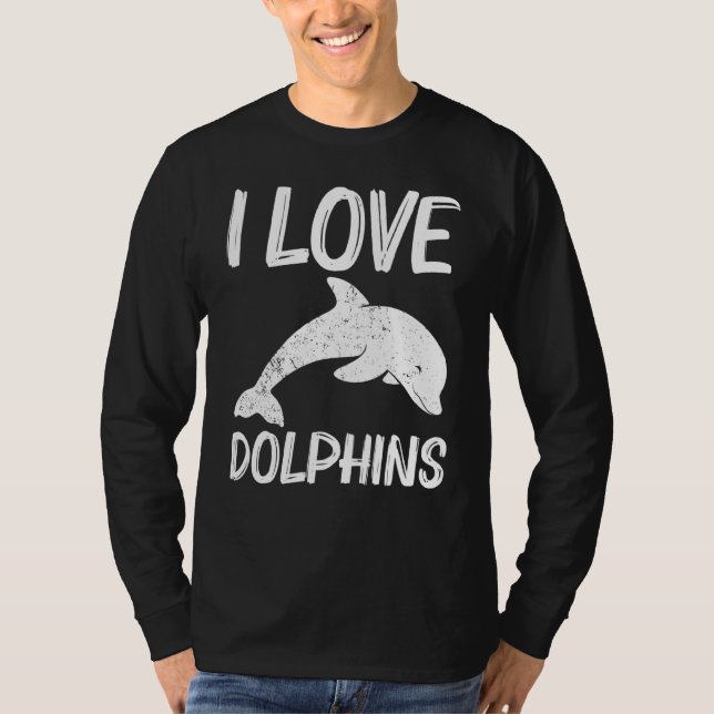 Coole Delphin für Männer Frauen Bottlenose Delphin T-Shirt (Vorderseite)
