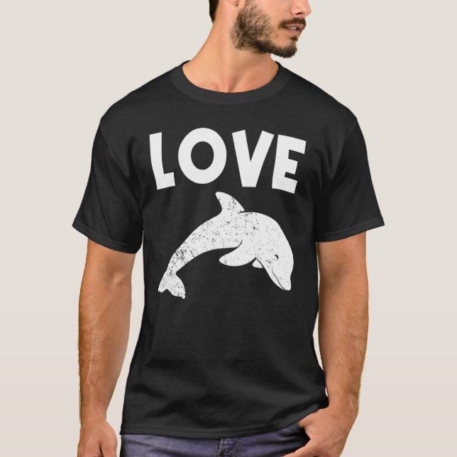 Coole Delphin für Männer Frauen Bottlenose Delphin T-Shirt (Vorderseite)