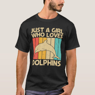 Coole Delphingestaltung für Mädchen Mama Ozean T-Shirt