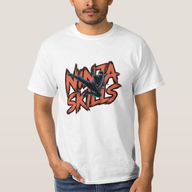 Coole Designs für Ninja Fans T-Shirt (Vorderseite)
