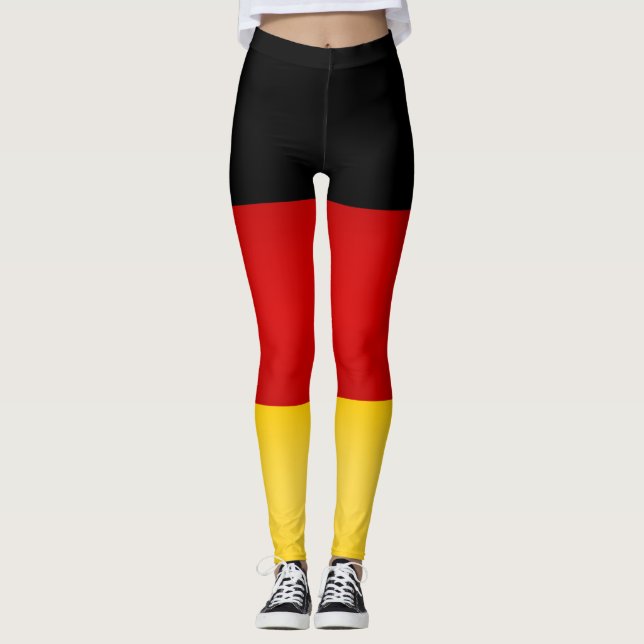 Coole deutsche Flagge Leggings (Vorderseite)